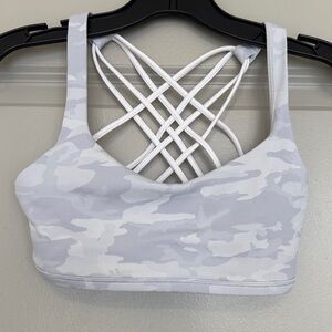 Lululemon Athletica White Camouflage Sports Bra